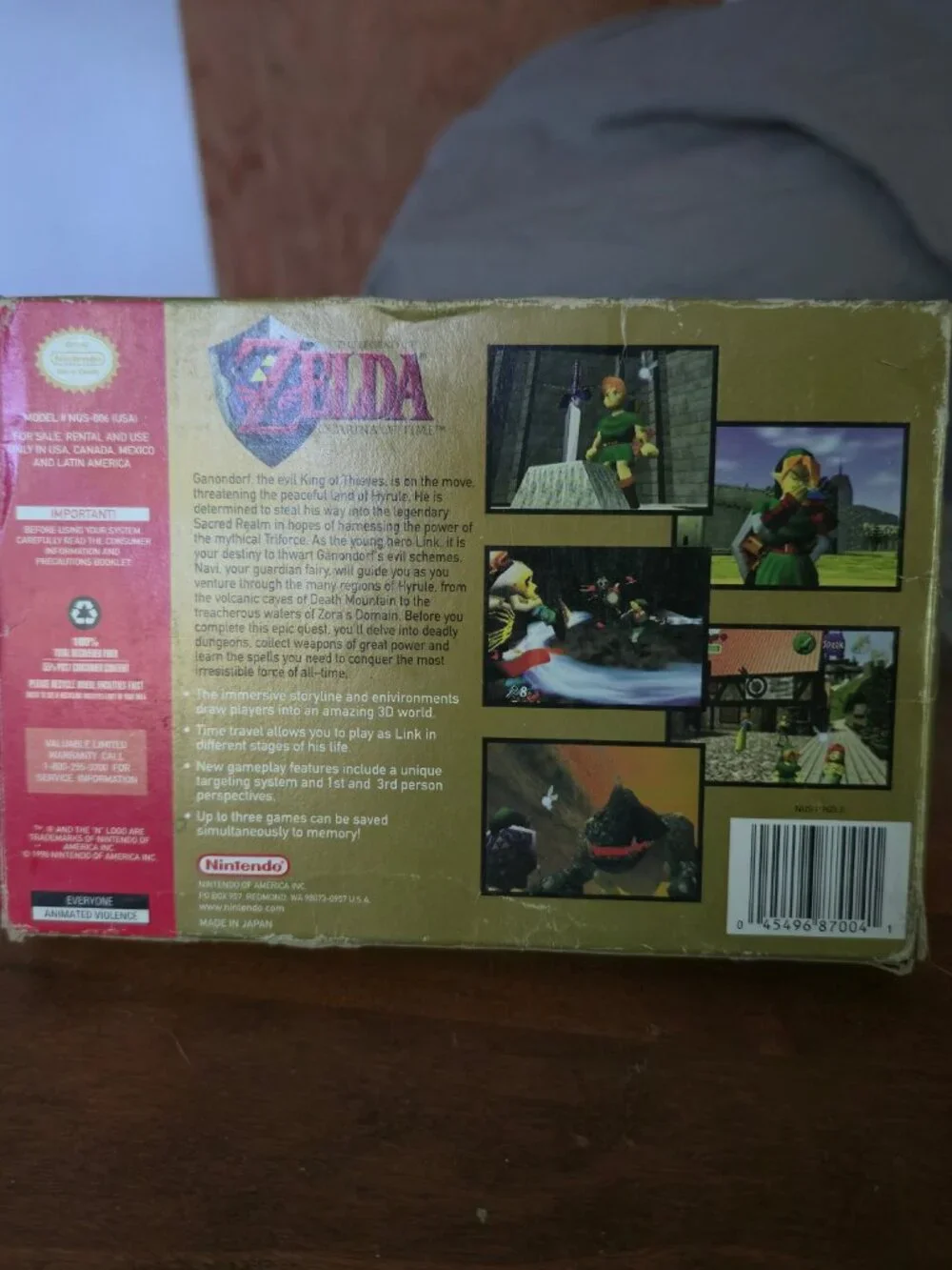 The Legend of Zelda Ocarina of Time N64 CIB Authentic Tested w/ Manual + Inserts